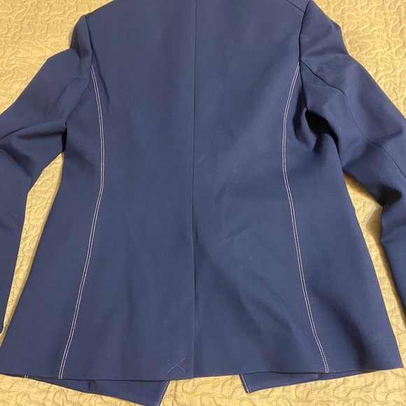 “TAHARI” Double Breasted Contrast Blazer Jacket - Picture 12 of 16